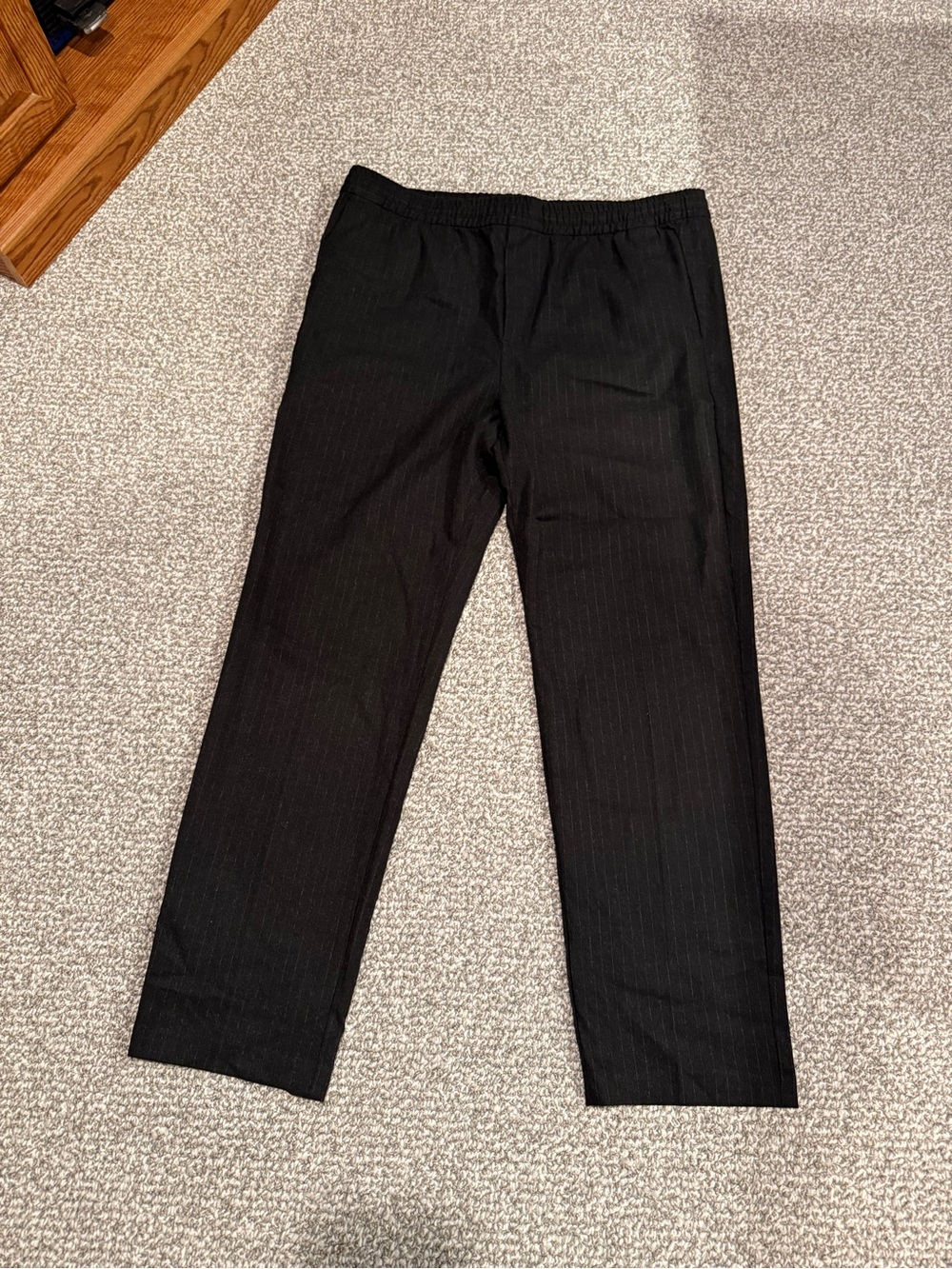 H&M Black Pinstripe Dress Pants